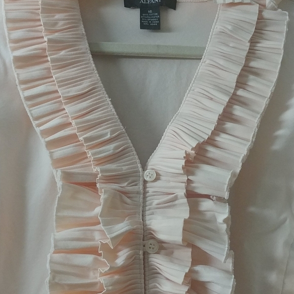 Peach Ruffled Shirt - Picture 2 of 6